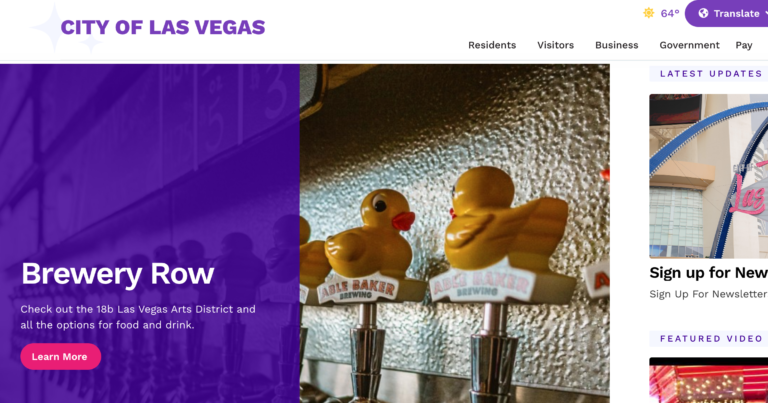 City Of Las Vegas Launches Redesigned Website